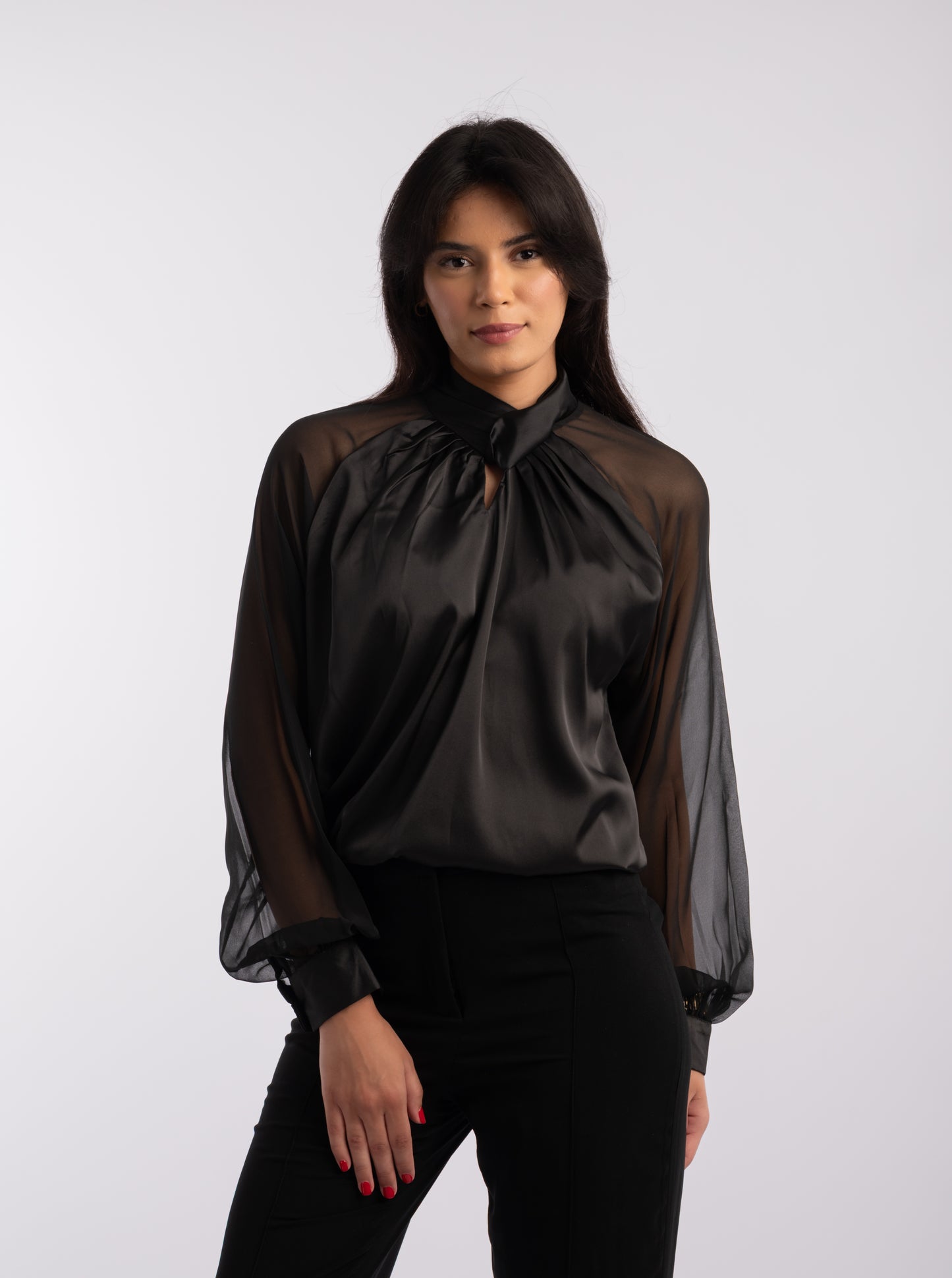 Chemise "Éclipse" – Élégance Satinée