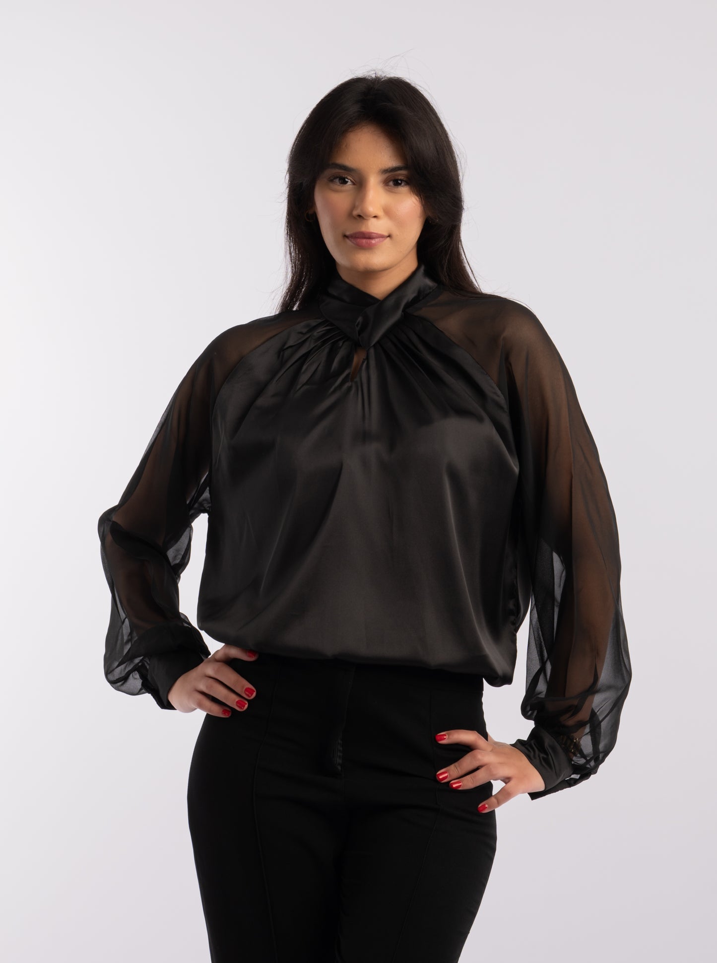 Chemise "Éclipse" – Élégance Satinée