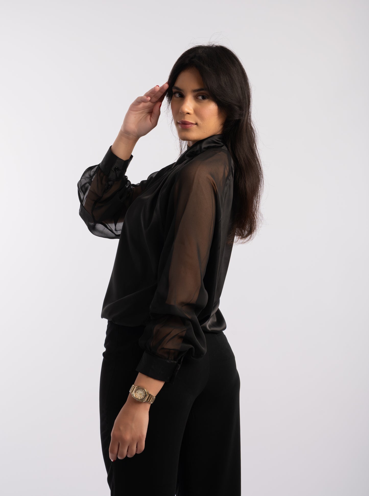 Chemise "Éclipse" – Élégance Satinée