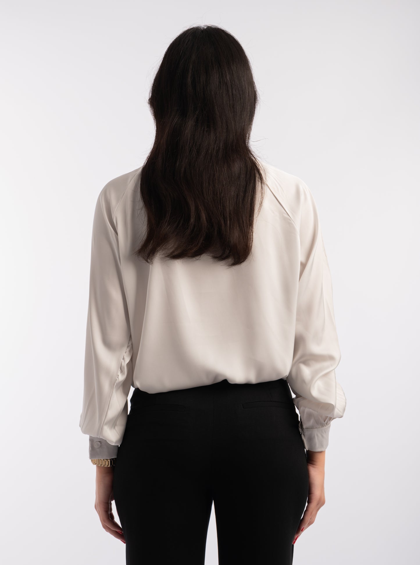 Chemise "Éclipse Blanche" – Pureté & Élégance Satinée